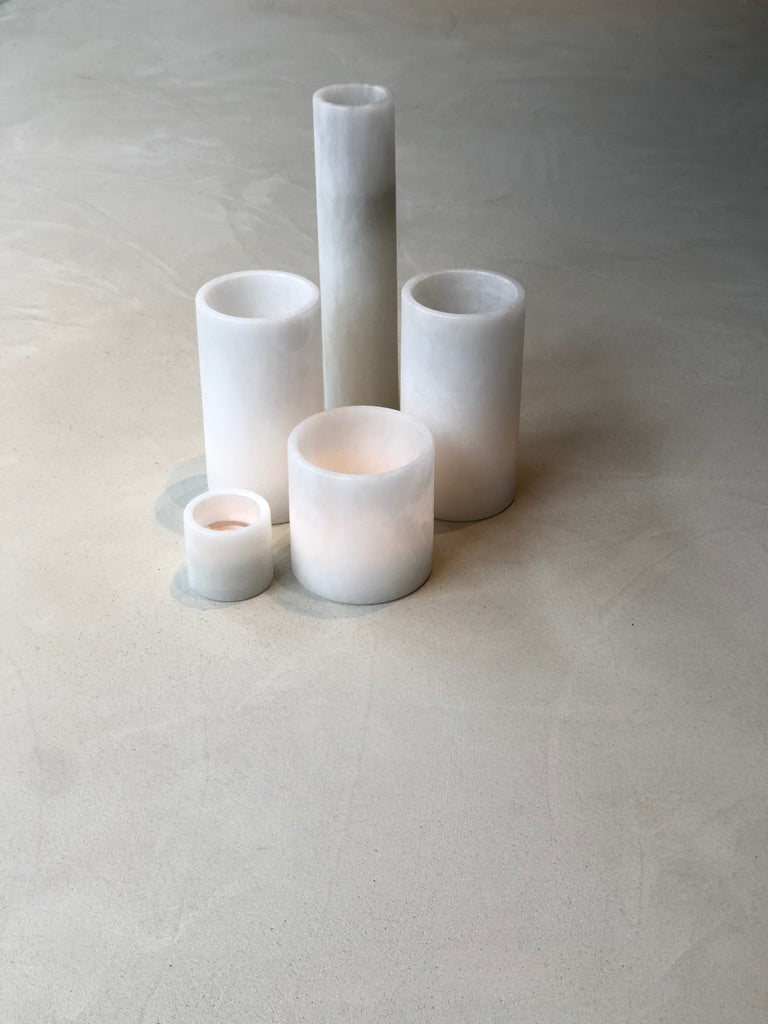 Albast Candle Holder